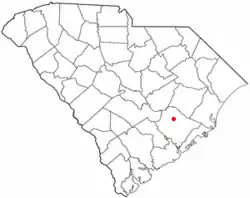 Location of Bonneau, South Carolina