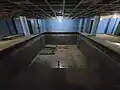 The drained ship's swimming pool