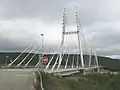 Sami Bridge in the Utsjoki village, end point of national road 4