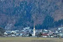 View from the east