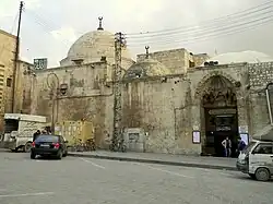 The main entrance