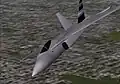 Artist drawing of a SAIA-90 flying over Buenos Aires