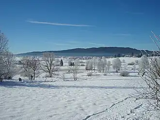 A general view of Saint-Pierre in winter
