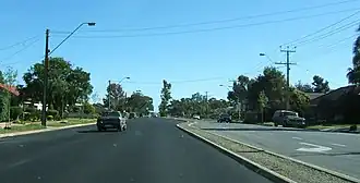 Salisbury Highway, looking southwards at Parafield Gardens