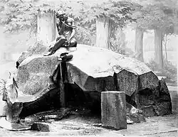 Albert May. Fountain Milkmaid in Catherine Park, 1877