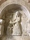 Santa Juliana fighting a demon