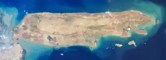 Satellite photo of Madura Island