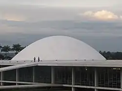 Exterior view of the Senate chamber.