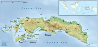 East Seram Regency is located in Seram Island