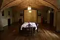 Interior with dining table