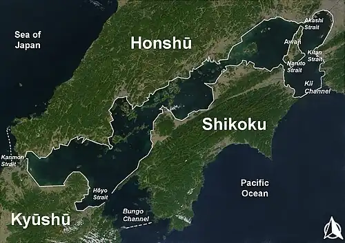 Bungo Channel Map