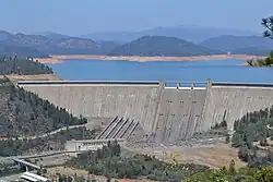 Shasta Lake and Shasta Dam