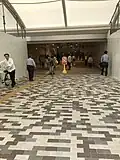 The new North Entrance of Shin-Koiwa Station on the Sobu Line in Tokyo, opened on 24 June 2018
