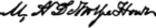 Mark Antony De Wolfe Howe's signature