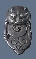 Silver horse harness ornament, Xigoupan M2 (4th–3rd century BC)