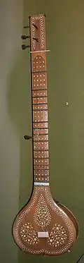 19th-century sitar with 6 strings