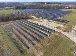 Image 102Community solar farm in the town of Wheatland, Wisconsin (from Solar power)