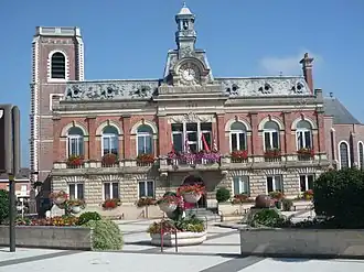 The town hall in Somain