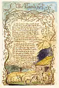 Songs of Innocence and of Experience, copy C, 1789, 1794 (Library of Congress), object 8 "The Lamb"