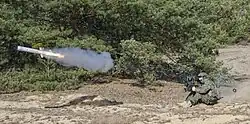 Spike missile launch by Polish 6 Air Assault BDE BLOS