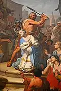 The beheading of Saint Catherine, Kloster Ettal, St. Mariä Himmelfahrt