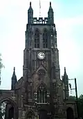 The bell tower of St. Mary's Church