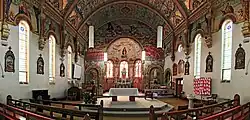 St Marys Bairnsdale has amazing murals for all to see.