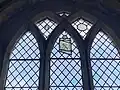 Stained Glass Window with fragments of medieval glass