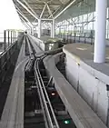 Set of points for a crossover connecting the two tracks