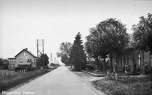 Hooghalen railway station before 1938
