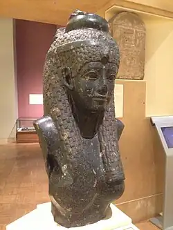 Bust of Cleopatra currently on display at the Royal Ontario Museum, Toronto. The bust is believed to have been discovered at the royal palace on Antirhodos.