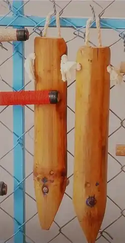 Wooden arm shields