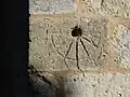 Tide dial of St Peter's in St-Pierre-du-Palais, France