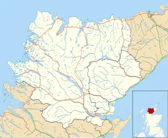 Altnaharra is located in Sutherland