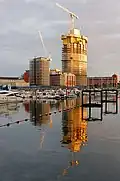 Meridian Quay under construction in 2008