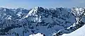 Switchblade Peak centered, Stiletto Peak at far right