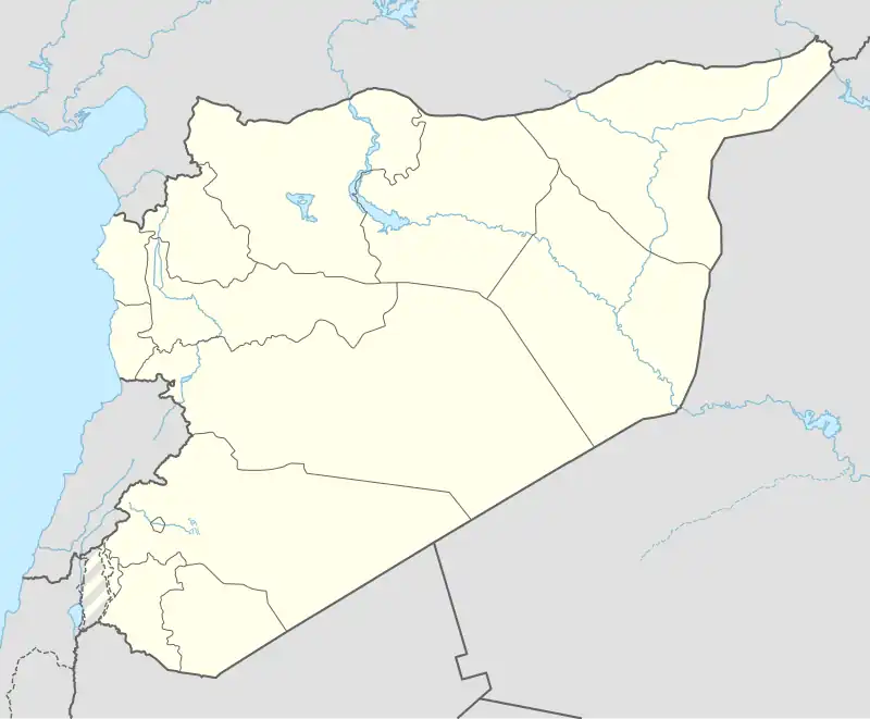 Ayn Issa is located in Syria