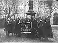 1915 Polish Legion banner embroidered by Polish women from Chicago, funded by the National Defense Committee in America and brought by Aleksander Dębski.