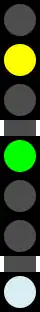 Entering timed block, points set to straight, next signal is red only due to grade timing