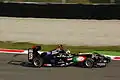 Tamás Pál Kiss driving at Monza in 2011.