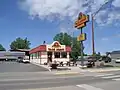 TJ's featuring old school signage on an old school building in Miles City, Montana (Since been updated in Facade and Signage)