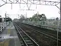 View of station platforms