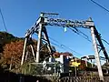 The buffer stops at the ends of the tracks in November 2014