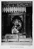 Thanh Thai on throne