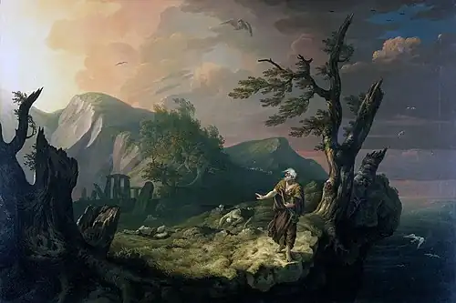 Image 24The Bard, 1774, by Thomas Jones (1742–1803) (from Culture of Wales)