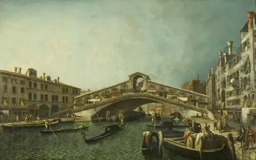 The Rialto Bridge by Michele Marieschi