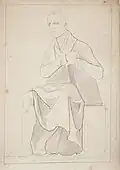 'The Great Roscoe', 1844, drawing, 34 x 48 cm from the Illustrated Life of Richard Robert Jones