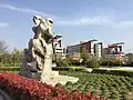The stone carving in JinMing campus