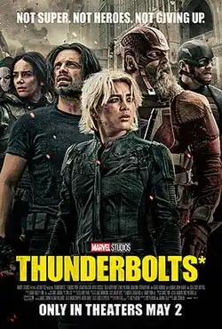 Members of the Thunderbolts standing next to each other.