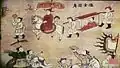 Portrait of Tiến sĩ(進士) parade when successfully passing the examination.